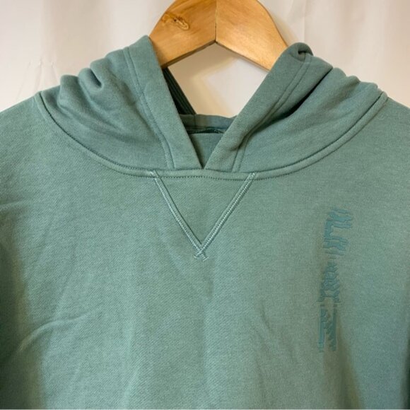 Lululemon Team Canada All Yours Cropped Hoodie Tidewater Teal Size 4 - Picture 2 of 8